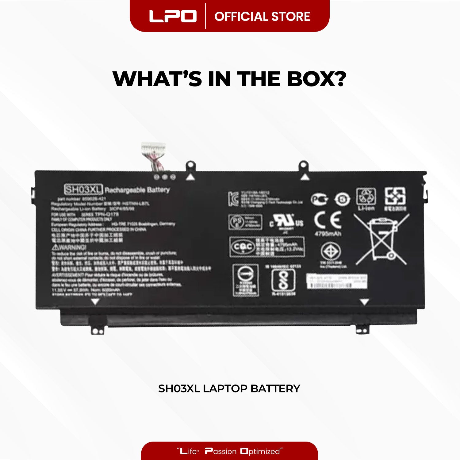 Laptop Battery SH03XL Compatible with HP Spectre x360 13-w000 13-w002ng 13-w003ng 13-w031ng 13-w033ng 13-w034ng 13-w020tu 13-w021tu 13-w021tu 13-w022tu 13-w023dx, 13-ac000 13-ac015tu 13-ac013tu 13-ac033dx notebook