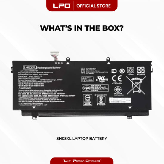 Laptop Battery SH03XL Compatible with HP Spectre x360 13-w000 13-w002ng 13-w003ng 13-w031ng 13-w033ng 13-w034ng 13-w020tu 13-w021tu 13-w021tu 13-w022tu 13-w023dx, 13-ac000 13-ac015tu 13-ac013tu 13-ac033dx notebook