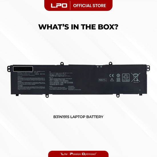 Laptop Battery B31N1915 Compatible with Asus ExpertBook BR1100FKA Series; for Asus ExpertBook B1400CEPE Series: B1500CEPE-BQ0900R B1400CEPE-EK5810T