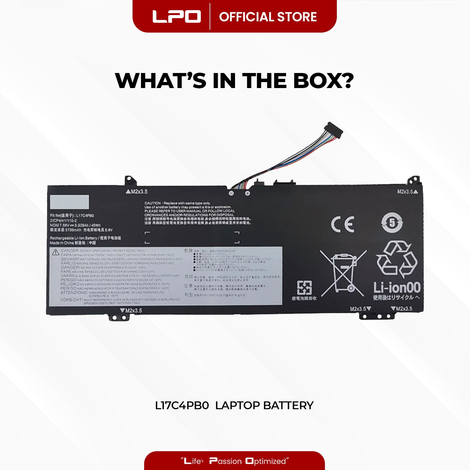 Laptop Battery L17C4PB0 COmpatible with Lenovo Flex 6-14 Series, Lenovo IdeaPad 530s-14IKB Series