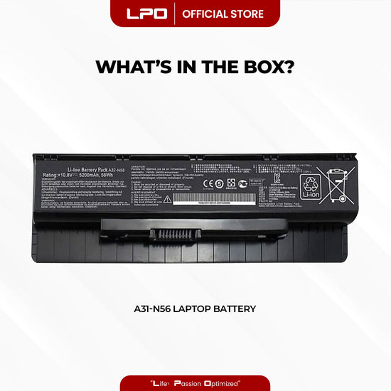 Laptop Battery A31-N56 Compatible with Asus A31-N56 A32-N56 A33-N56 A32-N46 N46 N56 N76 R503C