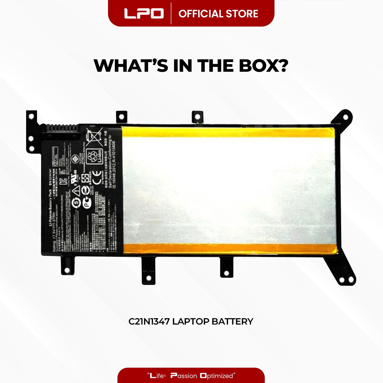 Laptop Battery C21N1347 Compatible with Asus X555 X555LA X555LF A555L