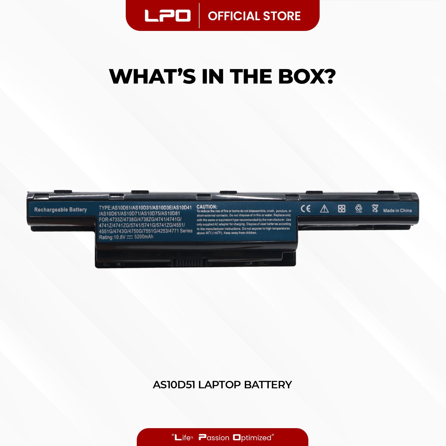 Laptop Battery AS10D51 Comaptible with Acer TravelMate 5742-7399 TravelMate 5742-7906 - LPO Laptop PC-Outlet
