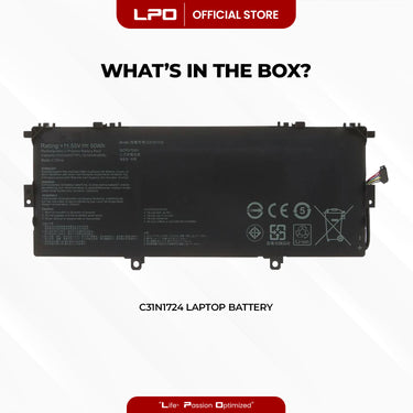 Laptop Battery C31N1724 Compatible with Asus ZenBook 13 U3100FAL UX331FA UX331FAL - LPO Laptop PC-Outlet