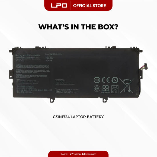 Laptop Battery C31N1724 Compatible with Asus ZenBook 13 U3100FAL UX331FA UX331FAL - LPO Laptop PC-Outlet