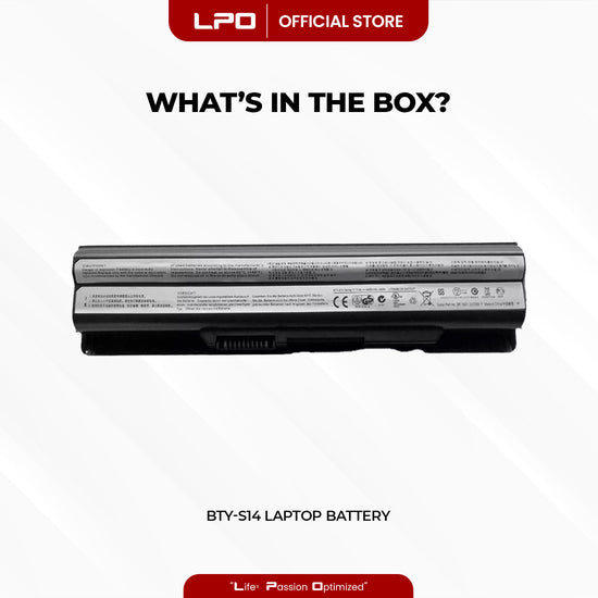 Laptop Battery BTY-S14 Compatible with MSI CR650, MSI CX650, MSI FR400, MSI FR600, MSI FR610
