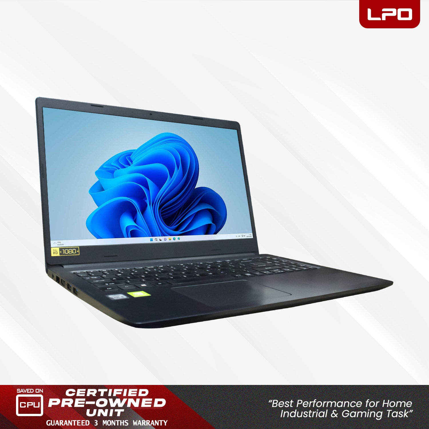 LPO Laptop Acer Aspire A315-55G Intel Core i5-10210U 1.60Ghz 8GB DDR4 256GB AMD NVIDIA GeForce MX30 15.6