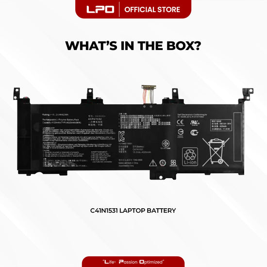 Laptop Battery C41N1531 Compatible with Asus GL502VS-1A, GL502VY-DS71, ROG GL502VS