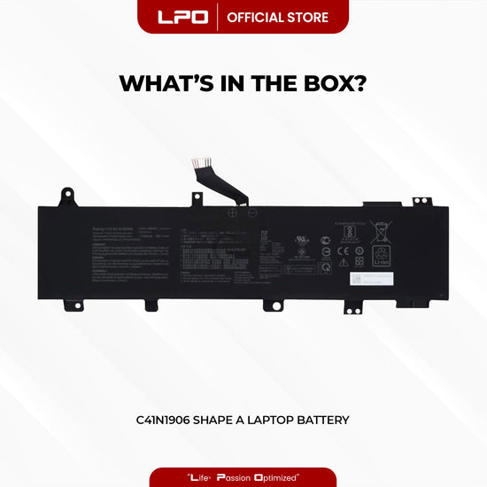Laptop Battery C41N1906 SHAPE A Compatible with ASUS ROG Zephyrus Duo 15 GX550 GX550LXS