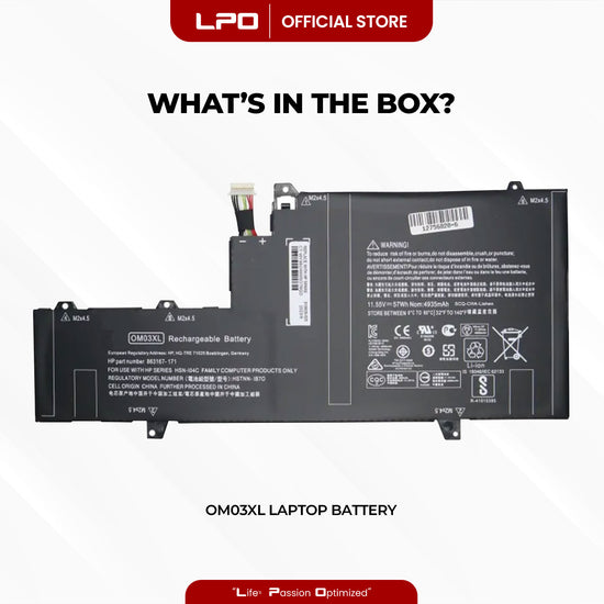 Laptop Battery OM03XL Compatible with HP EliteBook X360 1030 G2 Series