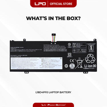 Laptop Battery L18D4PF0 Compatible with Lenovo ThinkBook 13S-IWL-20R90053JP, 20R90070GM