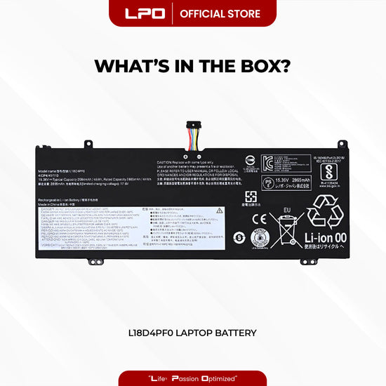 Laptop Battery L18D4PF0 Compatible with Lenovo ThinkBook 13S-IWL-20R90053JP, 20R90070GM
