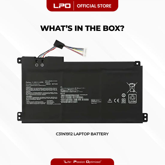 Laptop Battery C31N1912 Compatible with Asus VivoBook 14 E510MA, 14 L410MA