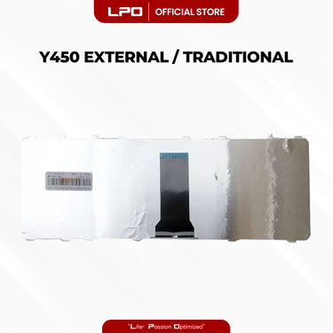 Laptop Keyboard LENOVO Y450 External / Traditional Black US Compatible with Lenovo Y460 Series