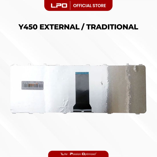 Laptop Keyboard LENOVO Y450 External / Traditional Black US Compatible with Lenovo Y460 Series