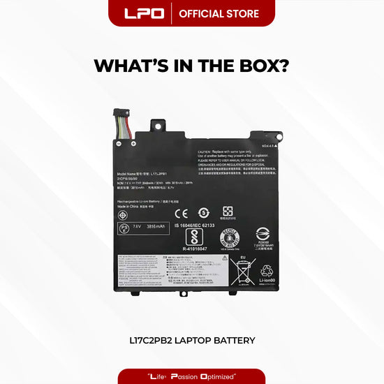 Laptop Battery L17C2PB2 Compatible with Lenovo V330-14IKB Series L17C2PB2, L17C2PB1, L17L2PB1, L17M2PB1, L17M2PB2