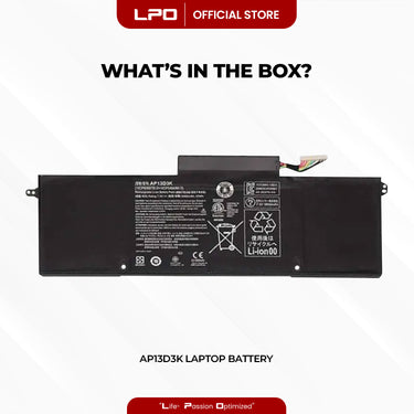 Laptop Battery AP13D3K Compatible with Acer Aspire S3-392G, 54204G1, 54206G50TWS01
