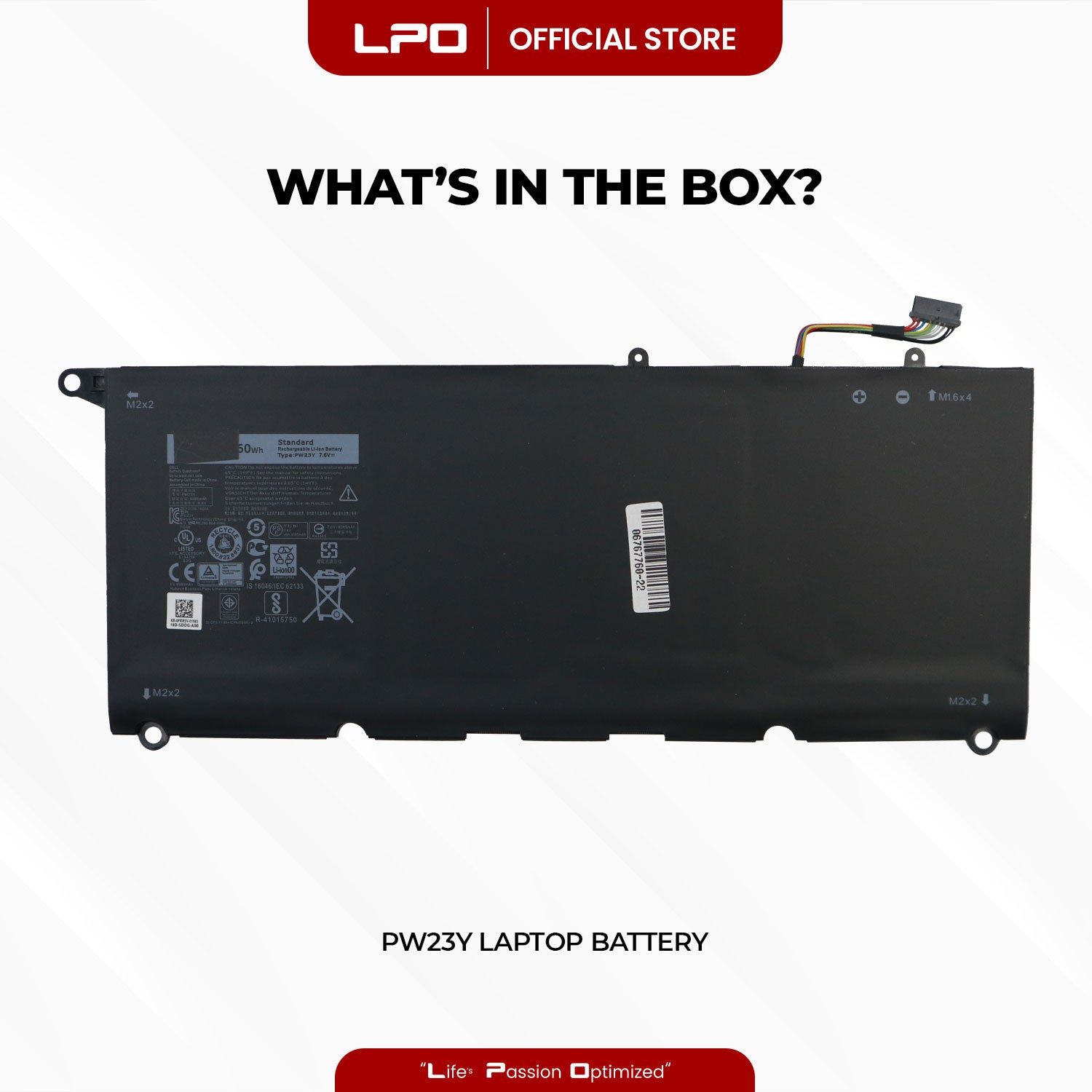 Laptop Battery PW23Y Compatible with Dell XPS 13 9360 XPS 13 2017 Series