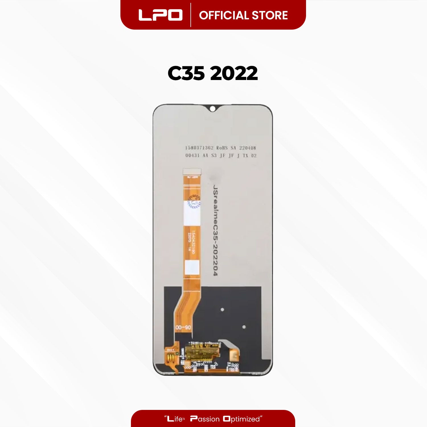 Cellphone LCD Screen	6.6 Realme C35 2022 Compatible with RMX3511