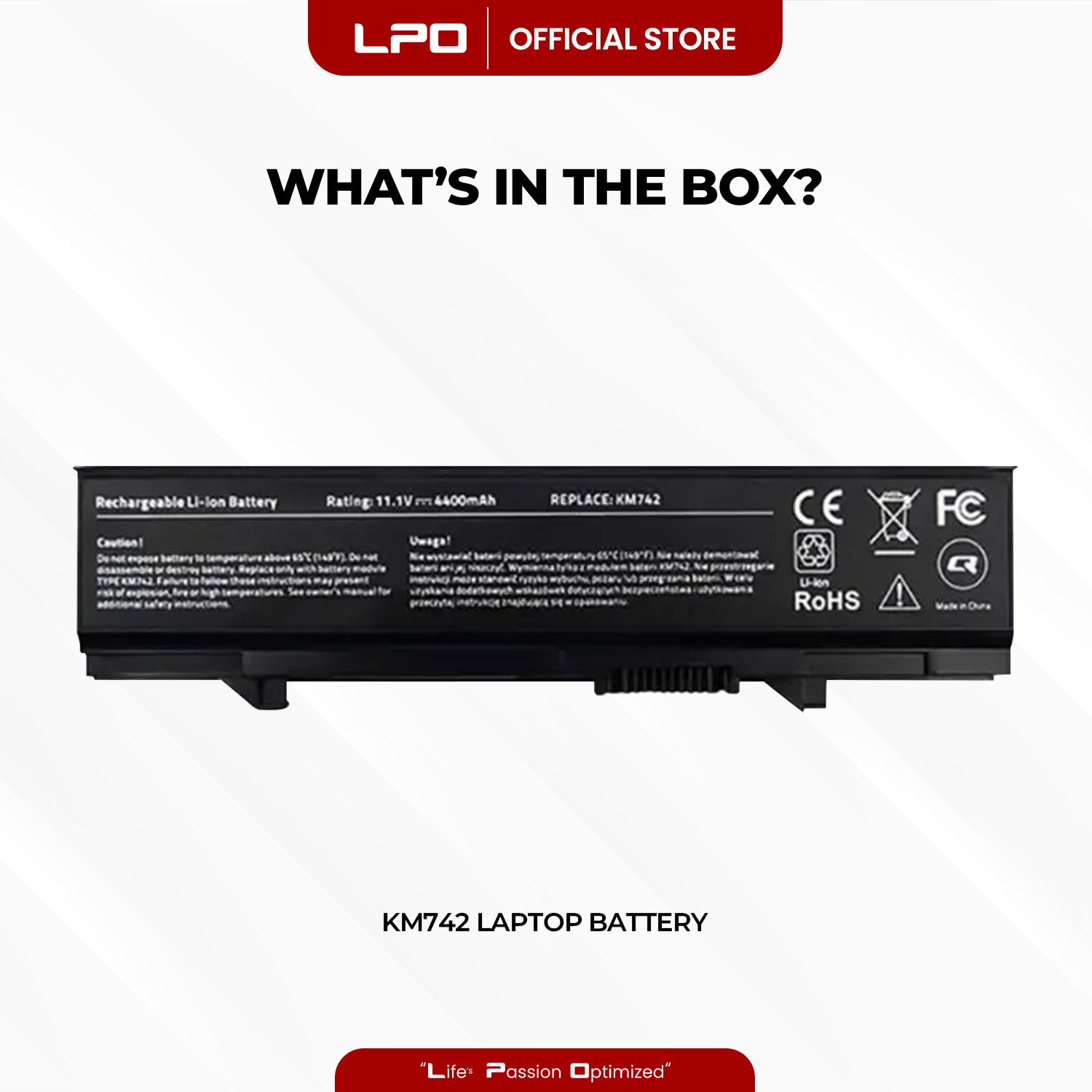 Laptop Battery KM742 Dell Latitude E5400 E5410 E5500 E5510 E5550 RM668 KM760 WU852 T749D KM752