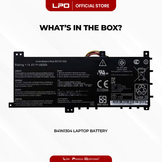 Laptop Battery B41N1304 Compatible with ASUS VivoBook S451LA S451LB B41BK4G V451LN V451LA-DS51T K451L Series