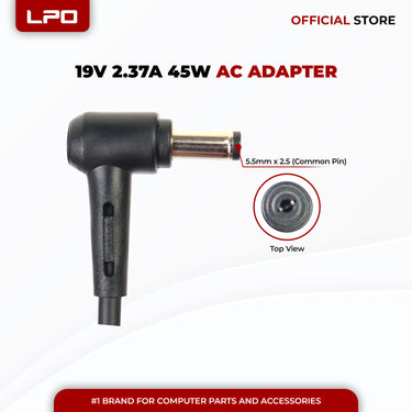 Laptop Charger Asus 19V 2.37A 45W	Common Pin 5.5mm x 2.5mm Compatible with ASUS UX305