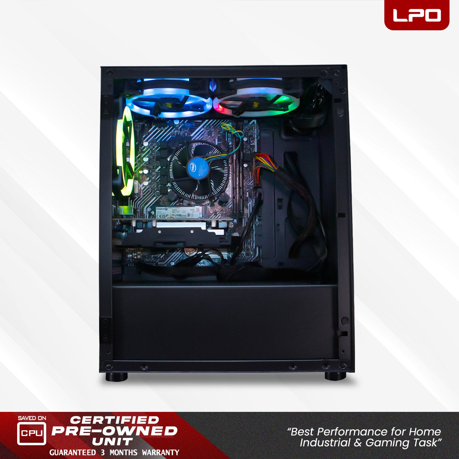 Gaming Desktop Computer Intel Core i5-10400 2.90Ghz Asus Prime H510M-E LGA 1200 Socket Motherboard AMD Radeon HD 6770 1GB 128bit 16GB DDR4 500GB M.2 NVME SSD Thermaltake Litepower 650W True Rated PSU (Game Ready Set)