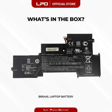 Laptop Battery BR04XL Compatible with HP EliteBook Folio 1020 Series, 1020 G1 Series, 1020 G2 Series