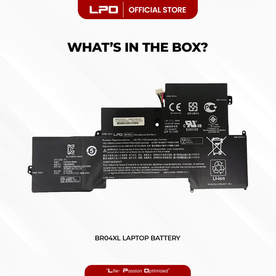 Laptop Battery BR04XL Compatible with HP EliteBook Folio 1020 Series, 1020 G1 Series, 1020 G2 Series