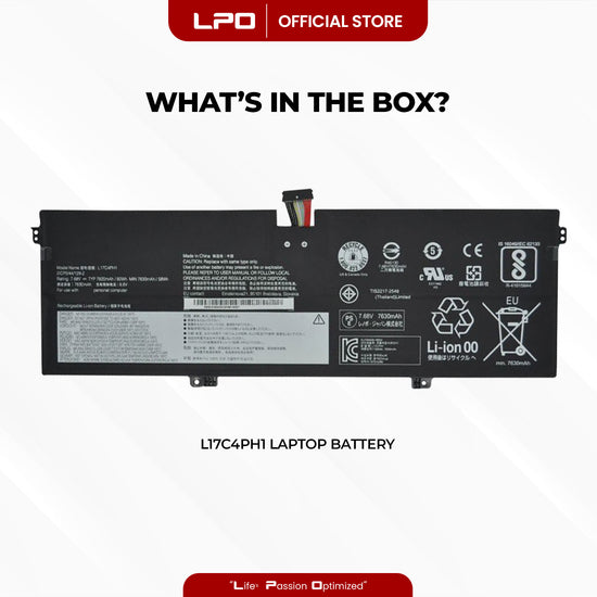 Laptop Battery L17C4PH1 Compatible with Lenovo Yoga 7 Pro Pro-13IKB C930 C930-13IKB C930-13IKB - LPO Laptop PC-Outlet