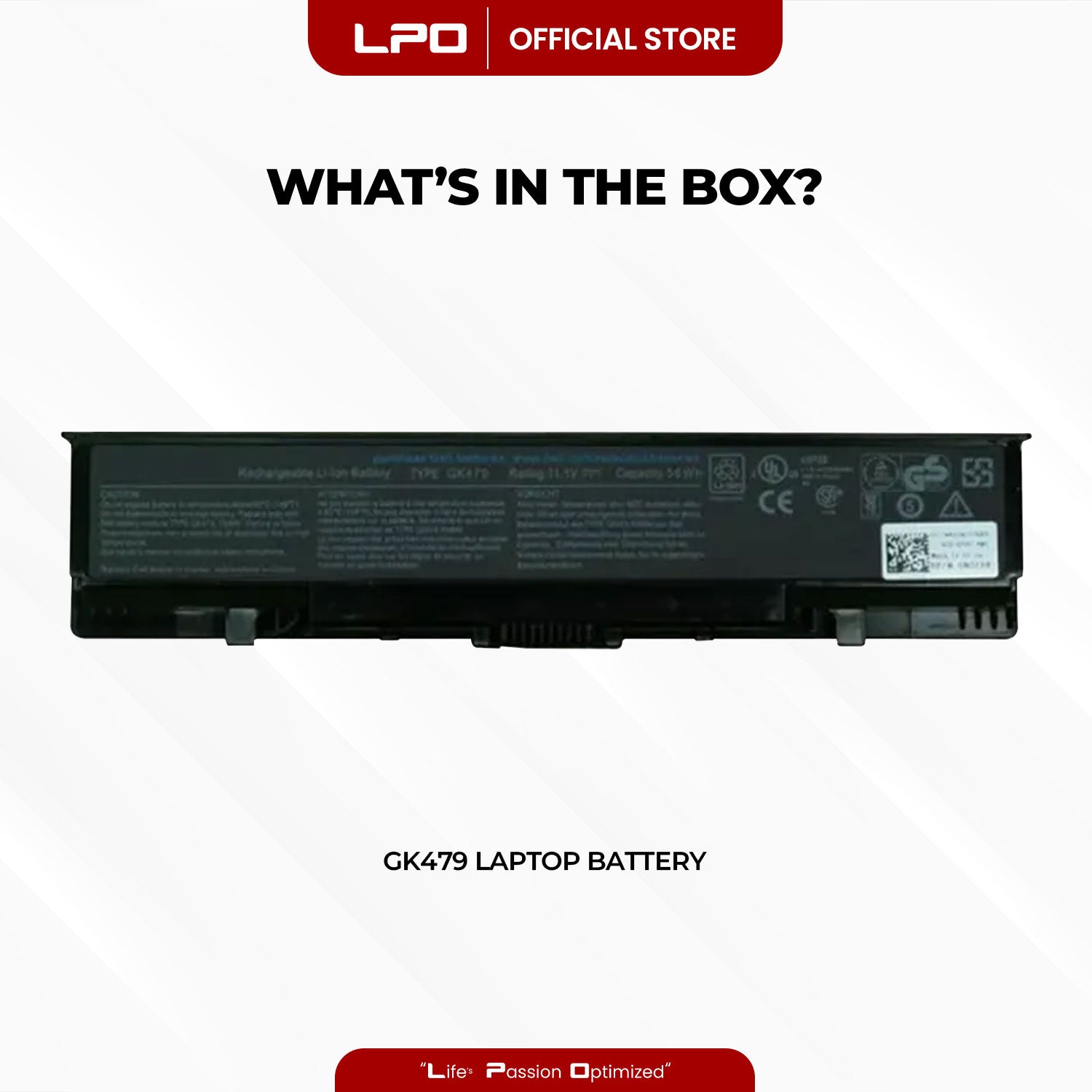 Laptop Battery GK479 Compatible with Dell Inspiron 1520 1521 1720 1721 530s Vostro 1500 1700