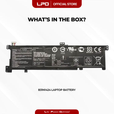 Laptop Battery B31N1424 Compatible with Asus K401L, K401LB, K401LB5010, K401LB5200, K401LB5500, K401U, K401UB, K401UQ, A400U, A401L Series