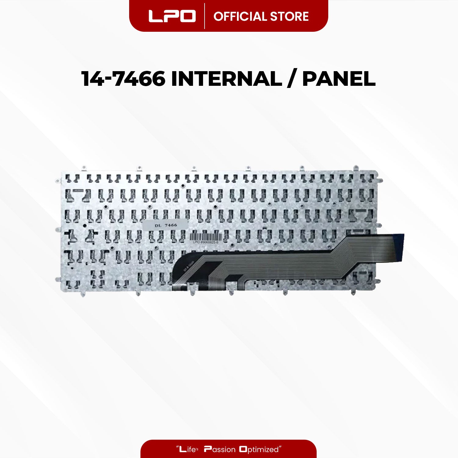 Laptop Keyboard DELL 14-7466 Internal / Panel Black US Compatible with Dell Inspiron 13 5368 5378
