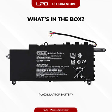 Laptop Battery PL02XL Compatible with HP HSTNN-LB6B , 751681-421,PL02XL HSTNN-LB6B