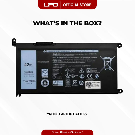 Laptop Battery YRDD6 Compatible with Dell Inspiron 15 3000 3493 3582 3583 3593 3793 Series