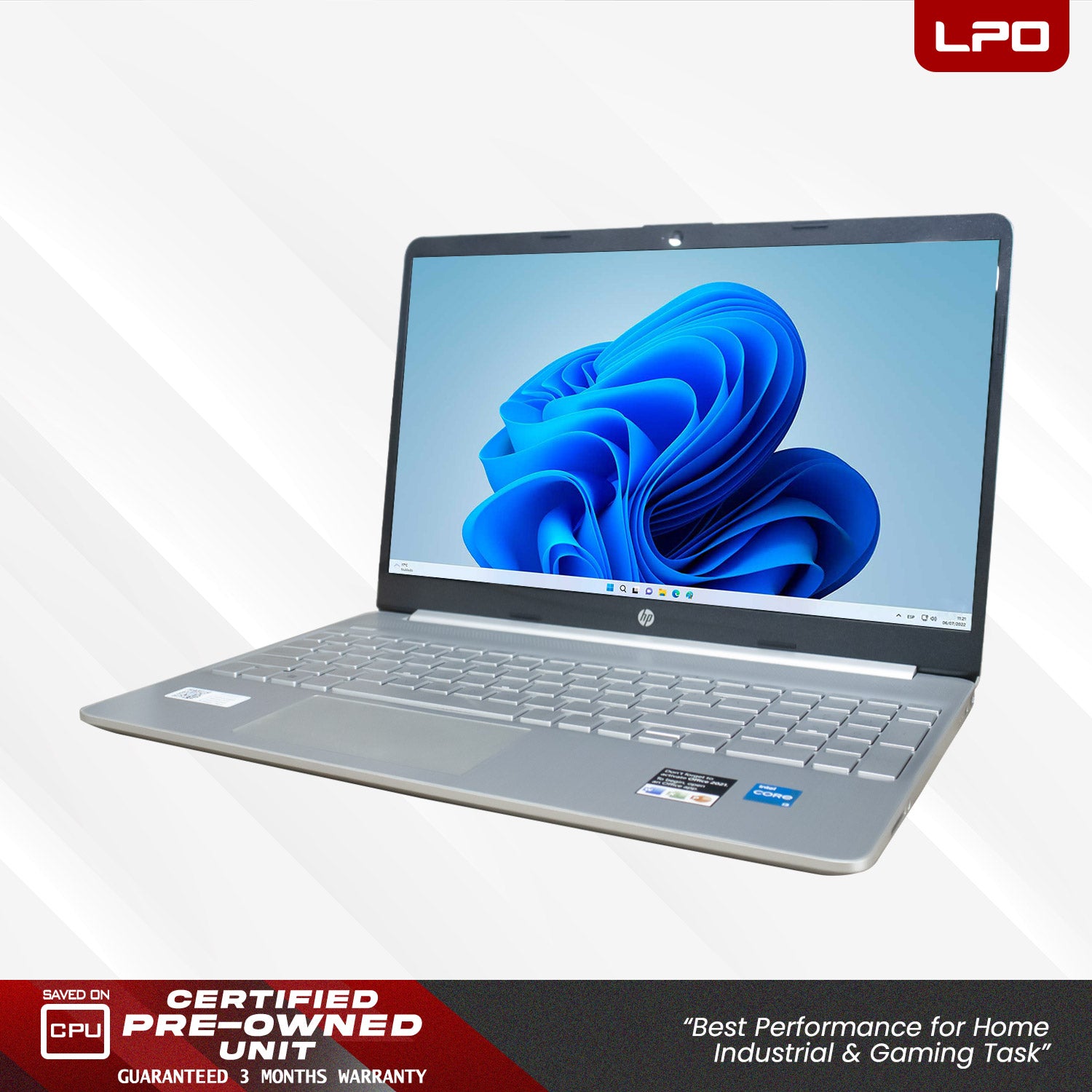 LPO Laptop HP 15S-FQ2707TU Intel Core i3-1115G4 @3.00Ghz 8GB DDR4 512GB SSD 15.6