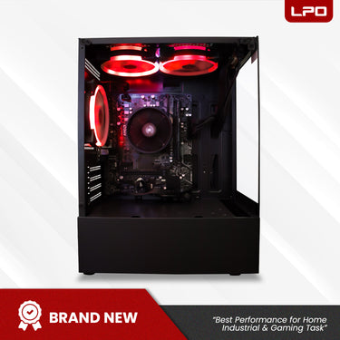 Gaming Unit AMD Ryzen 5 4600G 3.7Ghz A520MS Ver. 6.0 AM4 Socket Motherboard 8GB DDR4 480GB SSD SR 89 Black Case Top One 750W Power Supply