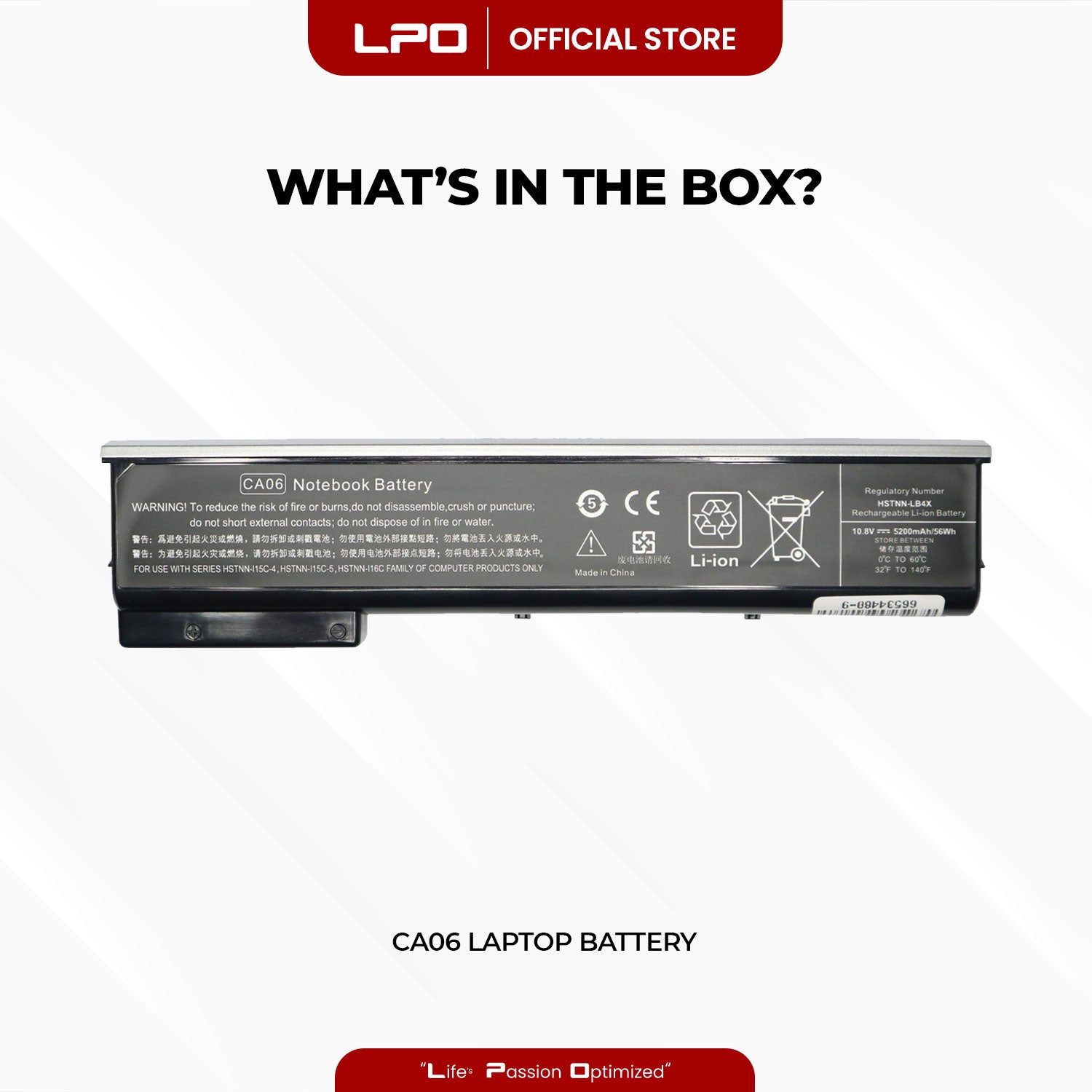 Laptop Battery CA06 Compatible with HP Probook 640, 640 G1, 645, 645 G1, 650, 650 G1, 655, 655 G1