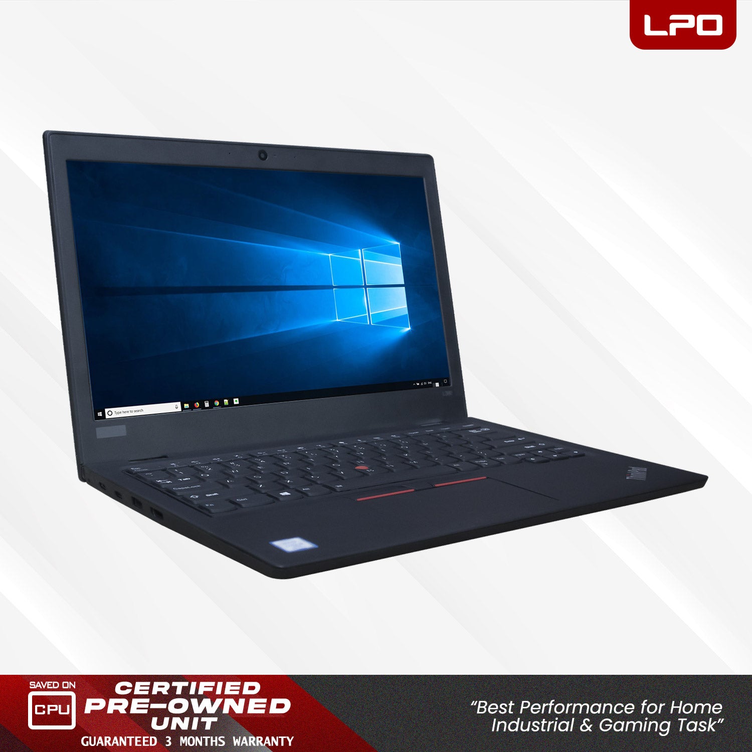 Laptop Lenovo Thinkpad L380 Intel Core i5-8350U 1.70Ghz 8GB DDR4 256GB SSD Intel HD Graphics 620 13.5