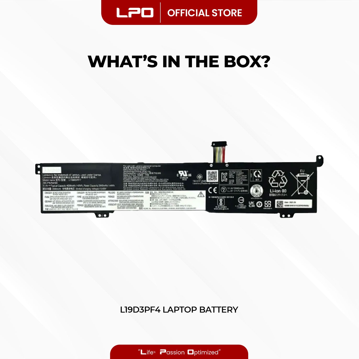Laptop Battery L19D3PF4  Compatible with Lenovo IdeaPad Gaming 3 15IMH05