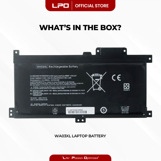 Laptop Battery WA03XL Compatible with HP Pavilion X360 15-BR101NE, X360 15-BR005NH, BR013NG