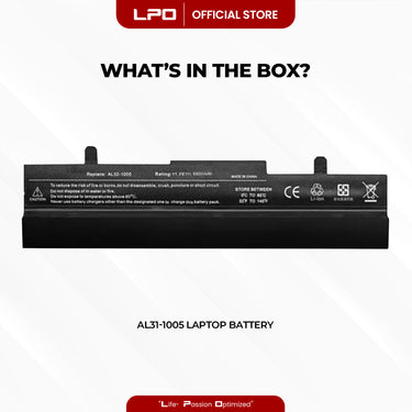 Laptop Battery AL31-1005 Compatible with Asus Eee PC 1001HAG, 1001PX, PC 1001PX-BLK3X
