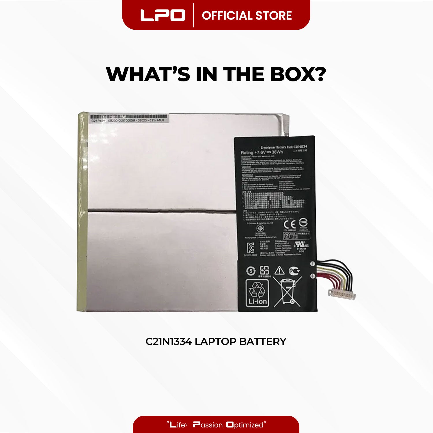 Laptop Battery C21N1334 Compatible with Asus Transformer Book T200TA