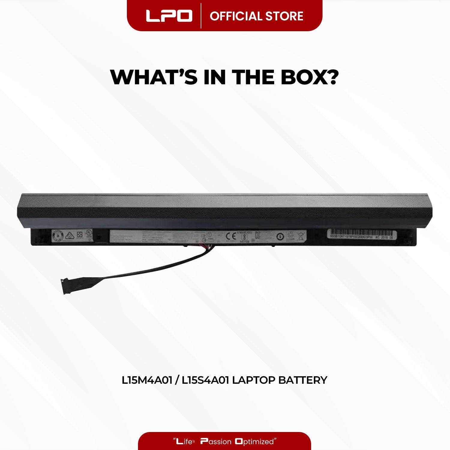 Laptop Battery L15M4A01 / L15S4A01 Compatible with Lenovo ideapad 300-14 15 100-15IBD