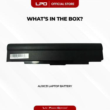 Laptop Battery AL10C31 Compatible with Acer Aspire One: 721, 721-3070, 721-3574, 753, 753-N32C/K,