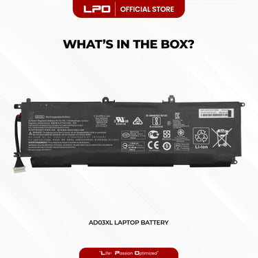 Laptop Battery AD03XL Compatible with HP ENVY 13T-AD000 13T-AD100 13-AD173CL Series