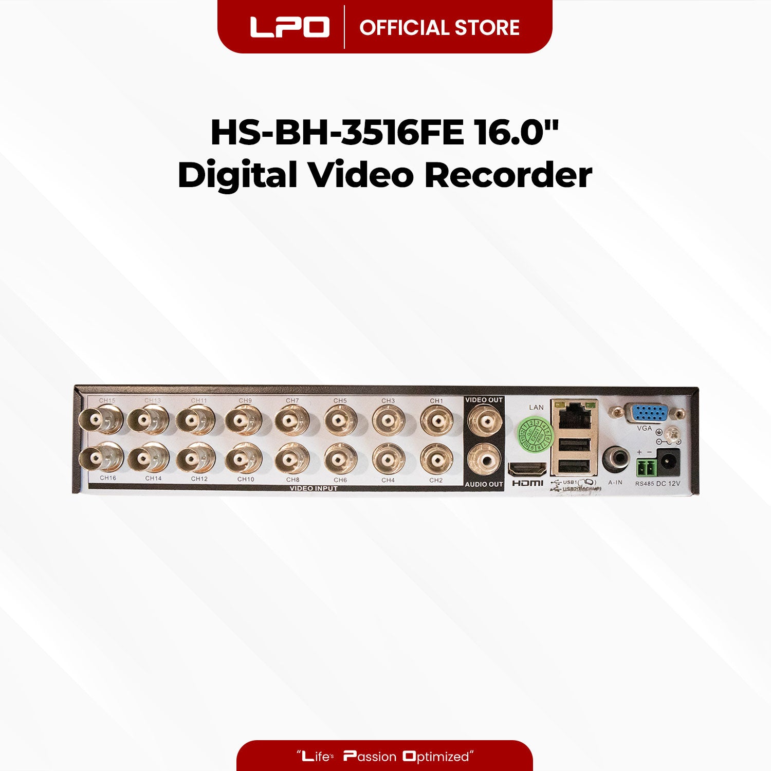 AHD DVR HS-BH-3516FE 16.0