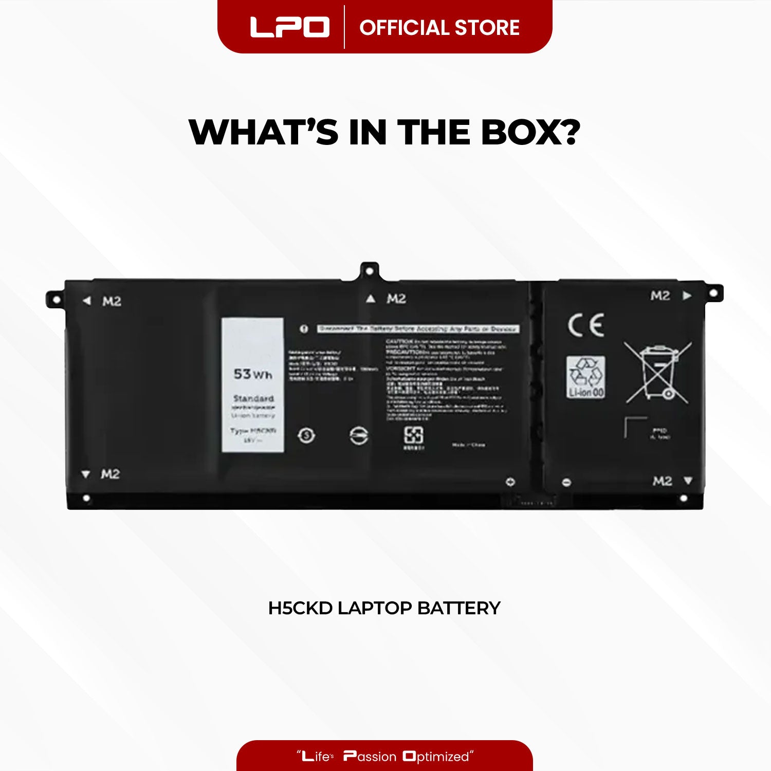 Laptop Battery H5CKD Compatible with Dell Latitude 3410 3510 Vostro 5300 5301 5401 5402