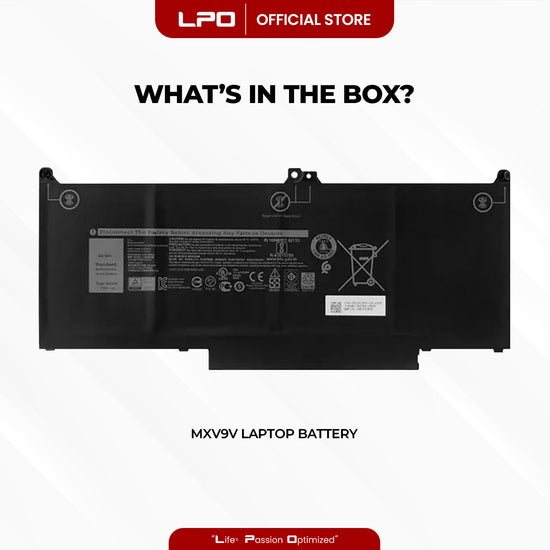 Laptop Battery MXV9V Dell Latitude 5300 / 5300 2-in-1 / 5310 / 5310 2-in-1 / 7300 / 7400 Series