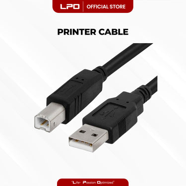 Printer Cable 1.5m, 3m USB A Male to USB B MALE Printer Wire Cable Cord